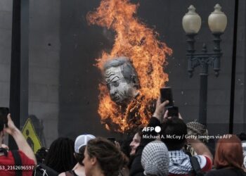 Miles protestan contra Netanyahu ante el Capitolio de EEUU