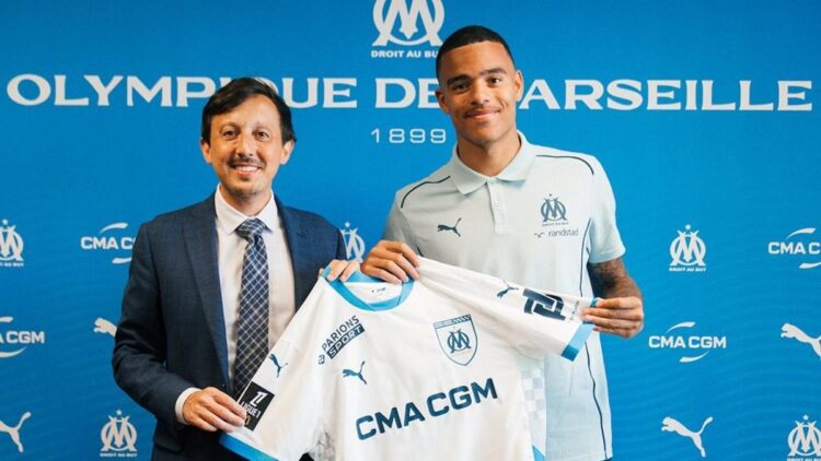 El delantero inglés Mason Greenwood presentado en el Marsella