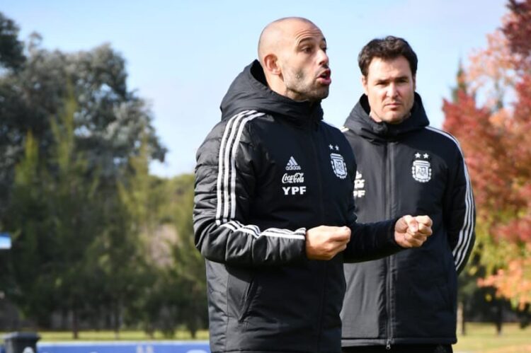 Javier Mascherano, entrenador de la Sub-20 de la Argentina
