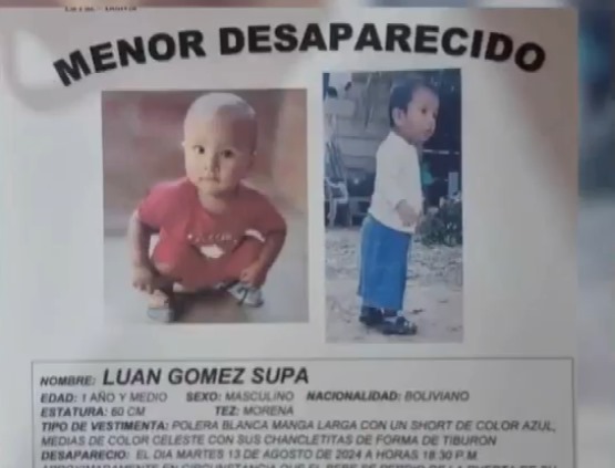 Policía intensifica búsqueda de niño de un año de vida desaparecido en Mayaya