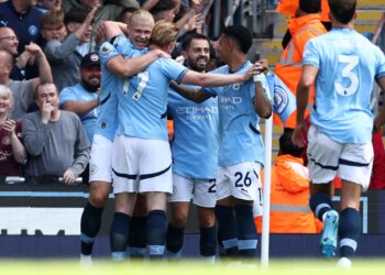 Manchester City barre al Ipswich (4-1) con triplete de Haaland