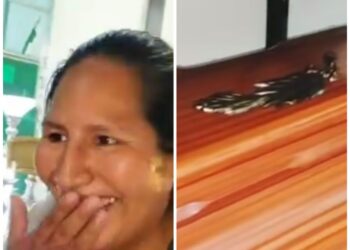 En un sorteo, una mujer ganó un ataúd. Sucedió en el municipio de Warnes, Santa Cruz.