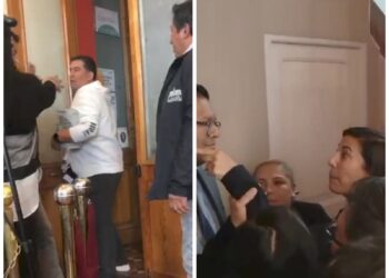 Una gresca ocurrió ayer en el Concejo de La Paz entre funcionarios y la concejala Roxana Pérez del Castillo.