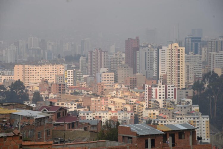 El aire de La Paz está en calidad ‘regular a mala’
