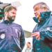 Gabriel Boric y António Guterres en la región de la Antártida.