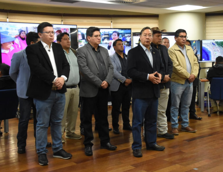 Arce inaugura centro de monitoreo para evitar especulación de precios en mercados del país