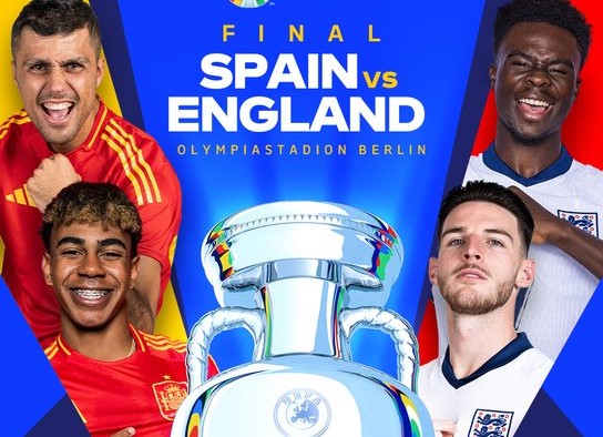 El gráfico de la final de la Eurocopa que la UEFA publicita.
