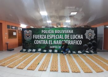 Operativo antidroga incauta 400 kilos de cocaína en la localidad de Santa Rosa de Santa Cruz