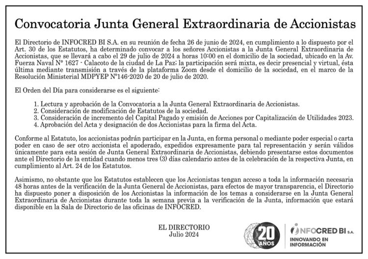 COMUNICADO
