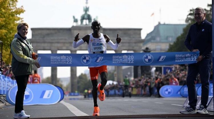 El maratonista keniano Elihud Kipchoge. Foto: AFP
