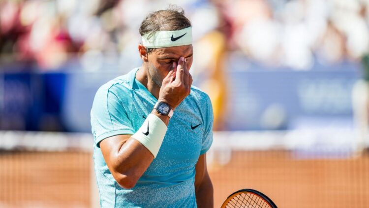 Rafael Nadal tras la derrota en la final de Bastad ante el  portugués Nuno Borges