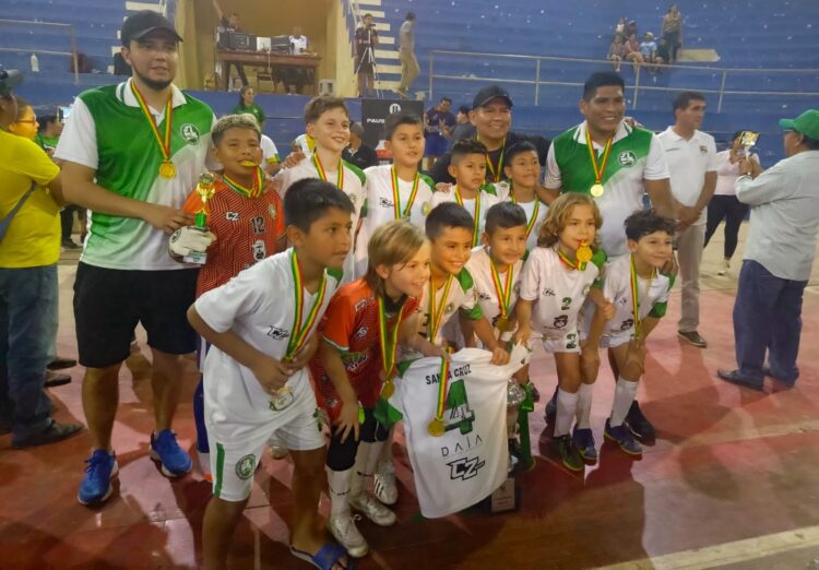 La selección departamental de Santa Cruz, categoría Sub-10