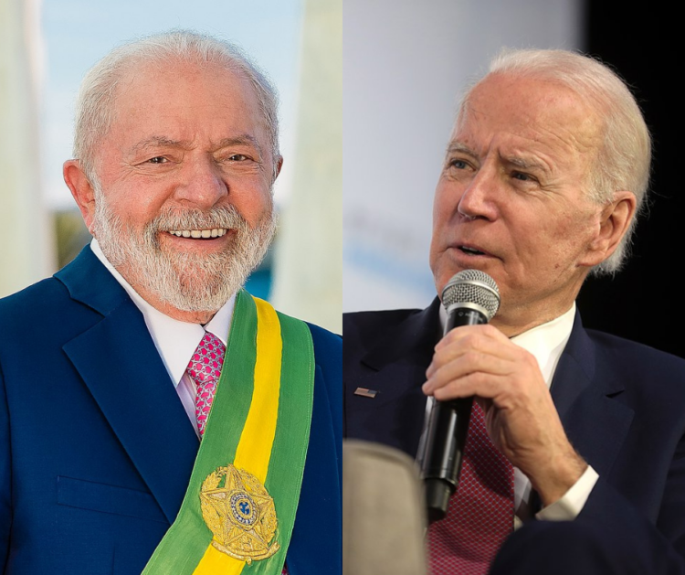 El presidente de Brasil y líder de las Brics, lula da Silva y Joe Biden