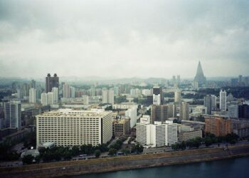 Vista de Pyongyang, capital de Corea del Norte donde se encuentra Travis King