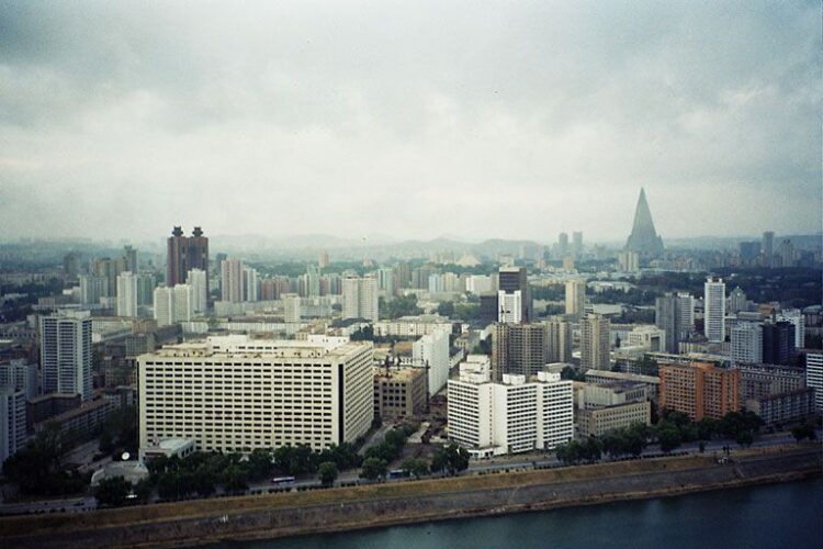Vista de Pyongyang, capital de Corea del Norte donde se encuentra Travis King