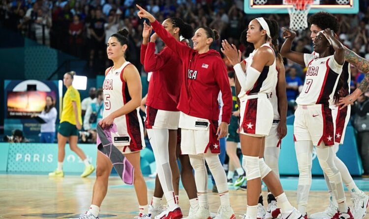 El equipo de básquetbol femenino de Estados Unidos.