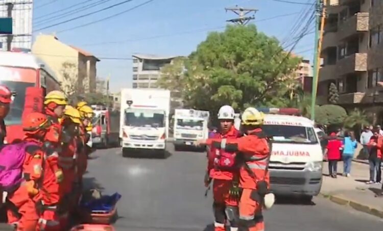 El Gobierno e instituciones realizan un simulacro de sismo en Cochabamba