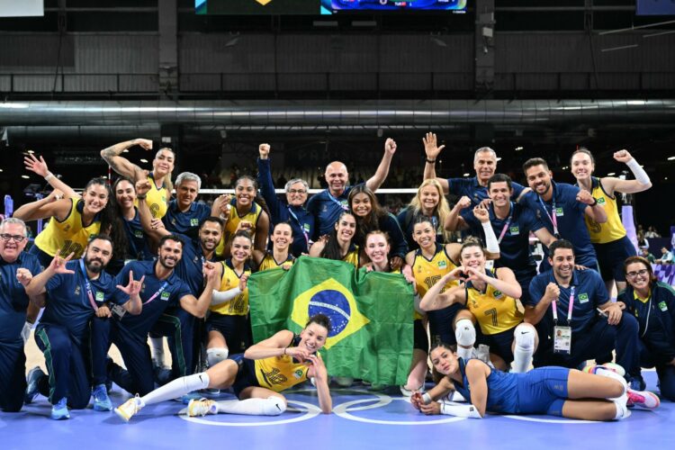 El equipo de voleibol femenino