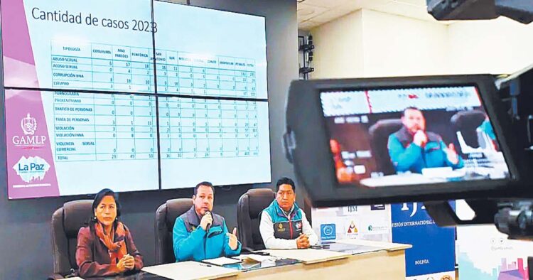 Autoridades ediles presentaron los datos de estos casos de violencia en una conferencia.