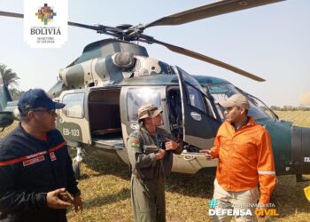 Con el incendio en Roboré ‘controlado’, Defensa se propone sofocar el fuego en San Javier