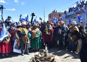 El expresidente Evo Morales arribó al Distrito 8 de El Alto.