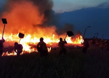 El fuego afecta a regiones de Bolivia y Brasil.