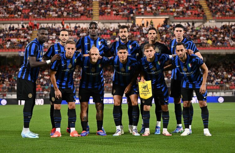 El onceno inical del Inter de Milan en un amistoso de pretemporada