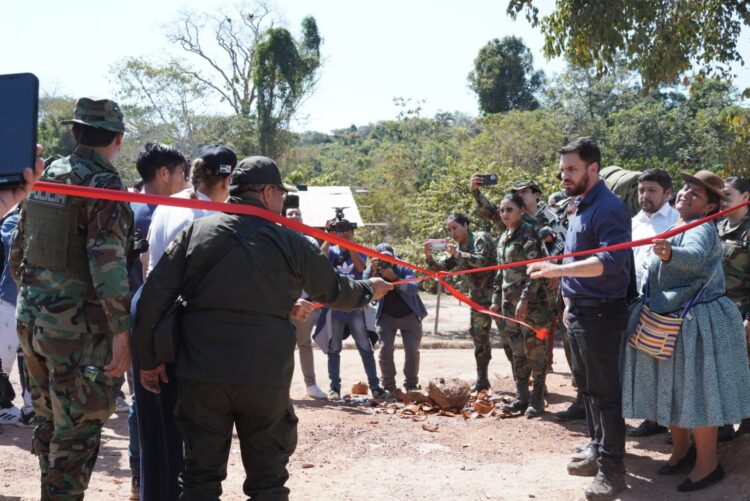 Ministerio de Gobierno inaugura ‘Base Móvil’ contra el narcotráfico en parque Noel Kempff