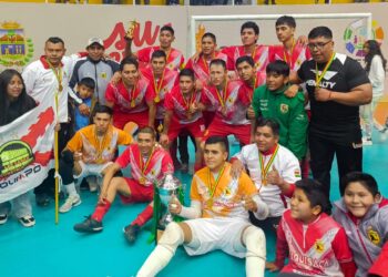 Chuquisaca es campeón invicto del Nacional de Selecciones Mayores de futsal