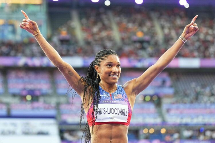 La atleta estadounidense Tara Davis-Woodhall