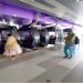 Estación de la línea Morada en Faro Murillo de El Alto, allí miles de usuarios llegan todos los días para transportarse