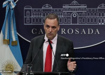 El vocero presidencial, Manuel Adorni