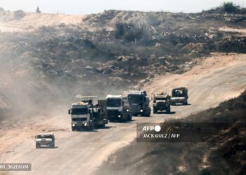 El convoy fue atacado al ingresar a Gaza