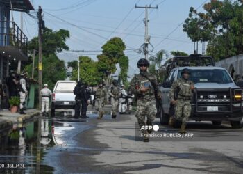 La zona fue rodeada por las fuerzas de seguridad