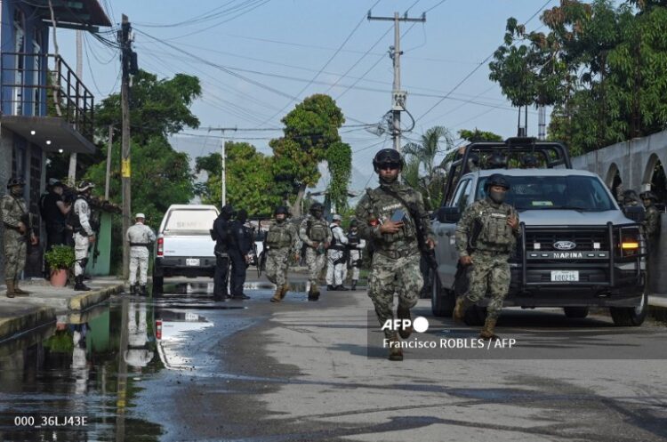 La zona fue rodeada por las fuerzas de seguridad