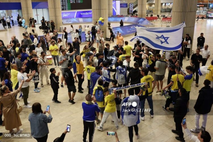 Israel envió dos aviones para los hinchas del Maccabi Tel Aviv