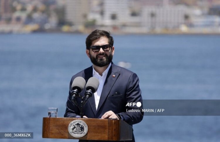 El presidente de Chile, Gabriel Boric