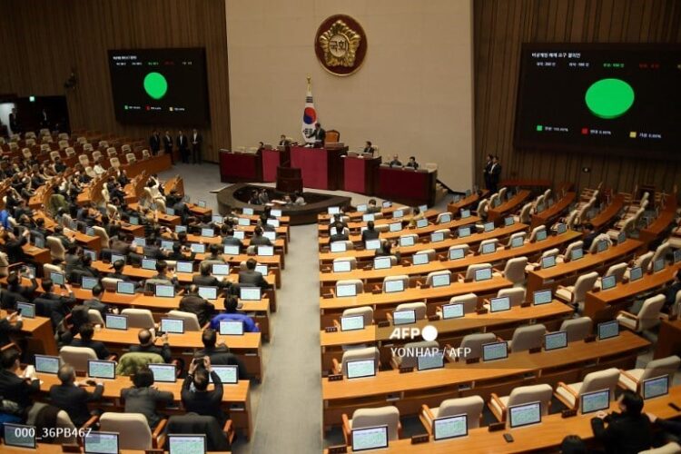 La Asamblea Nacional de Corea del Sur impugnó la Ley Marcial