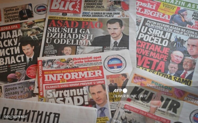 La caída de Bashar al Asad fue noticia mundial