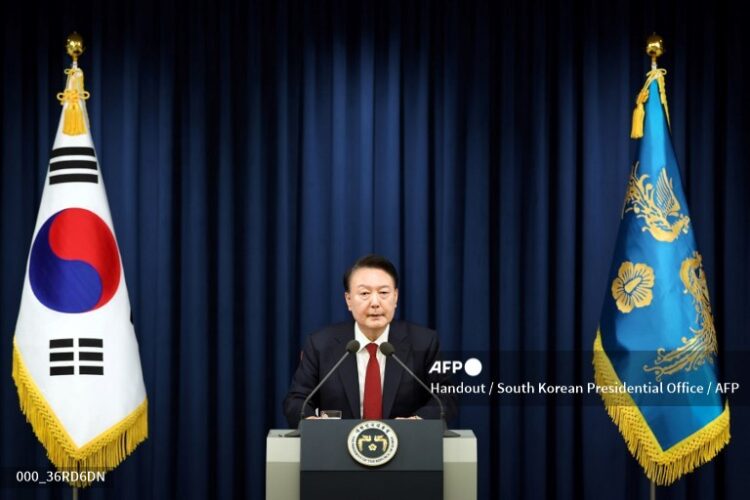 El suspendido presidente de Corea del Sur, Yoon Suk Yeol