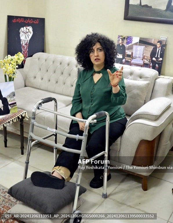 La iraní Narges Mohammadi, premio Nobel de la Paz 2023