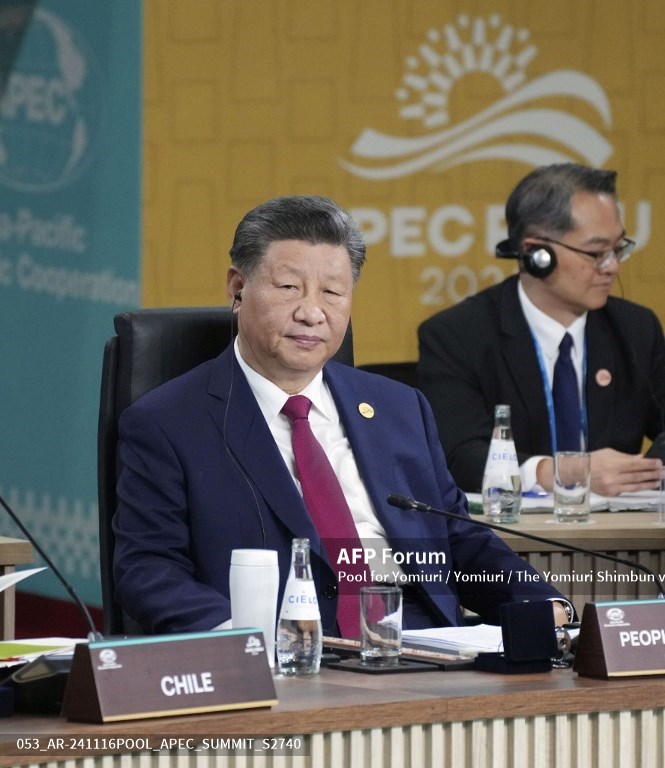 El mandatario chino participó de la cumbre de la APEC en Lima