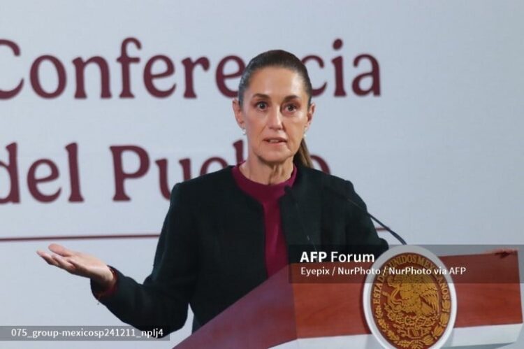 La presidenta de México, Claudia Sheinbaun