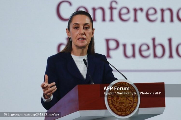 La presidenta de México habló de la entrega de armas