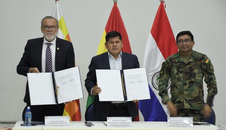 Bolivia y Paraguay establecen cinco acciones estratégicas para la lucha contra el narcotráfico