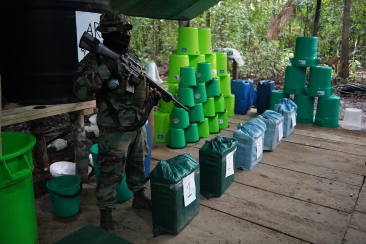 FELCN destruyó 88 laboratorios de producción de droga en lo que va del año