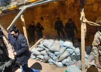 Parte del mineral recuperado