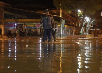 Inundaciones en el municipio de Colcapirhua, Cochabamba. Foto: APG