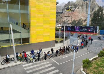 El teleférico es el único medio de transporte que funcionó en el Día del Peatón.