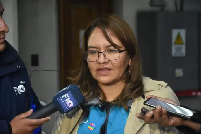 La directora Jurídica de la Alcaldía de La Paz, Amparo Morales.